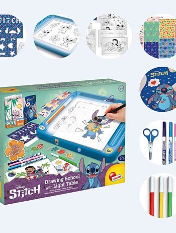 STITCH ECOLE DE DESSINS AVEC TABLE LUMINEUSE