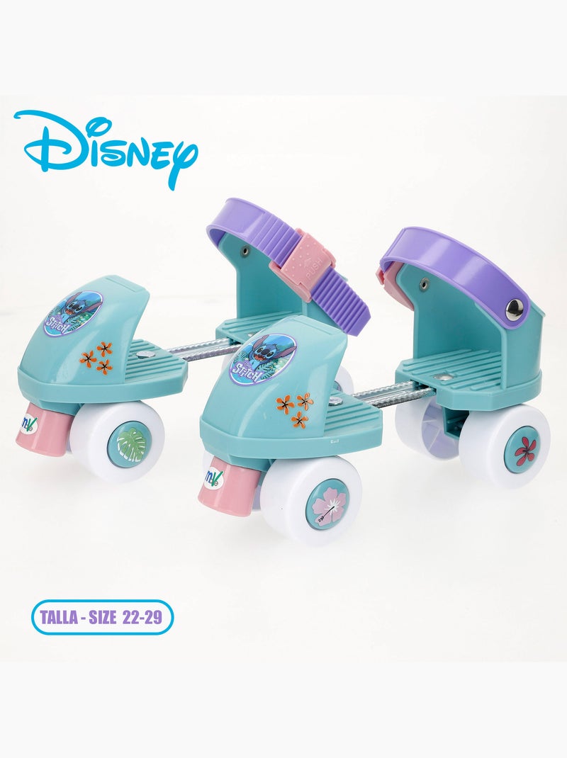 Stitch patins à roulettes réglables à 4 roues, pointures 22 à 29, poids maximal 20 kg N/A - Kiabi