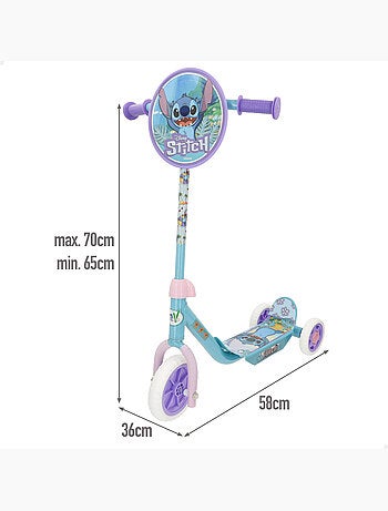Stitch scooter 3 roues 58x36x65-70 cm max. 20 kg + 2 ans