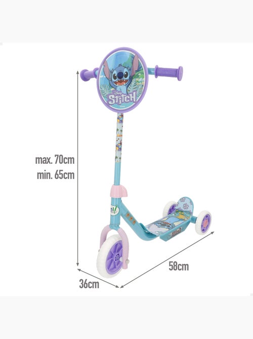 Stitch scooter 3 roues 58x36x65-70 cm max. 20 kg + 2 ans - Kiabi