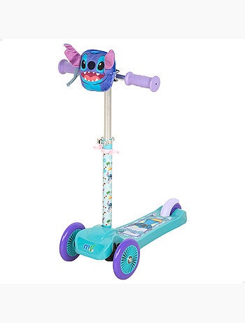 Stitch scooter à 3 roues pour enfants avec poche frontale