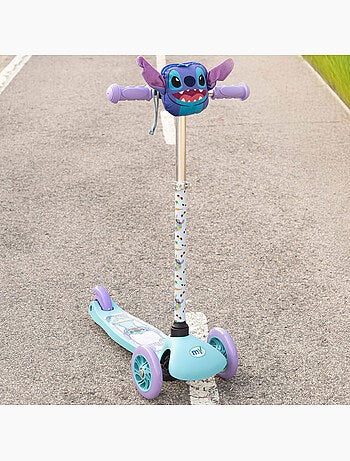 Stitch scooter à 3 roues pour enfants avec poche frontale
