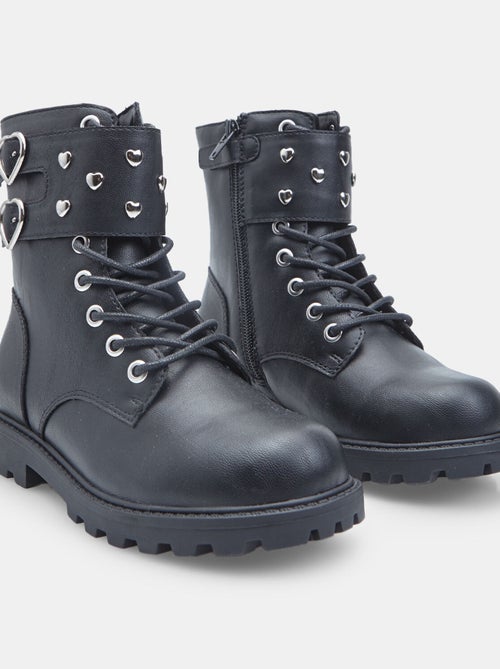 Stivaletto avec lacets et boucles Bata - Kiabi