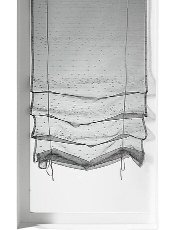 Store à remonter à motif de gouttes métalliques