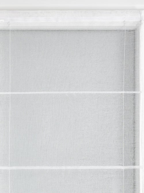 Store bateau en étamine blanc - Kiabi