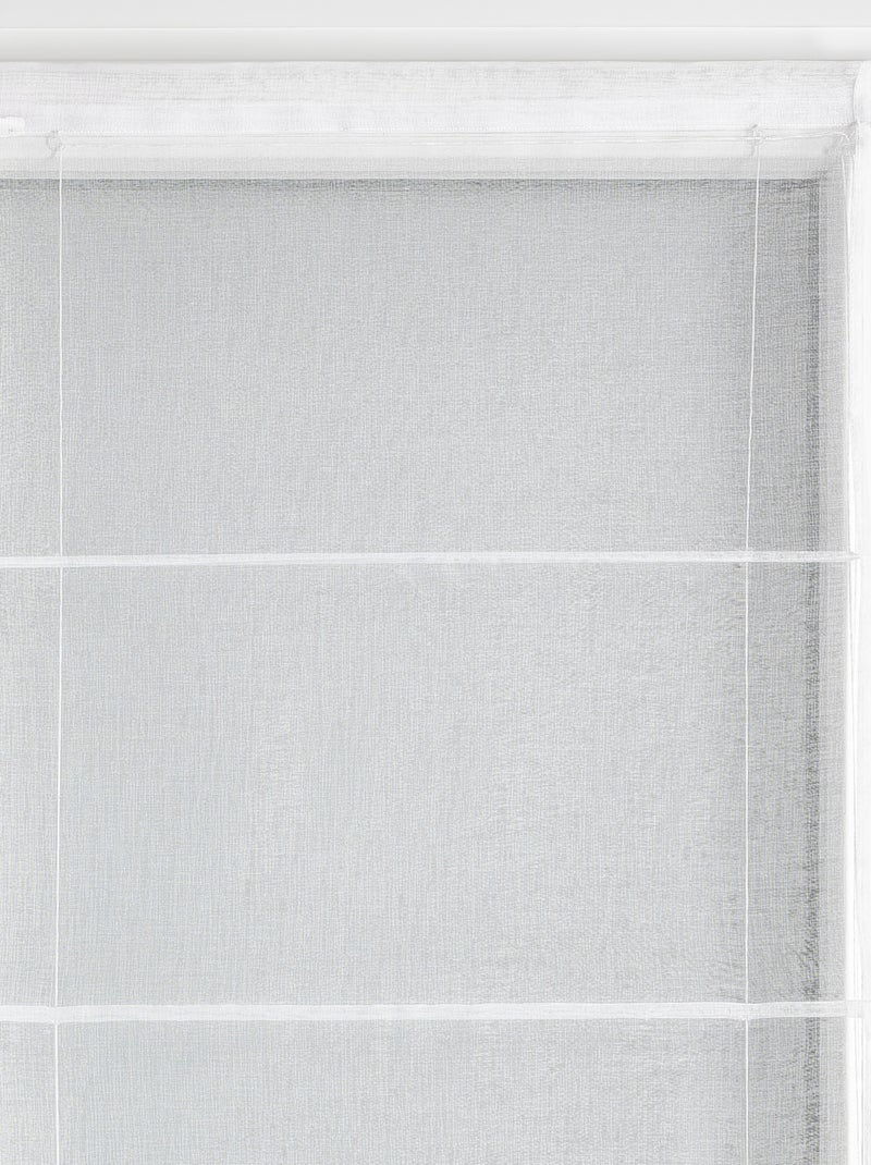 Store bateau en étamine blanc Blanc - Kiabi