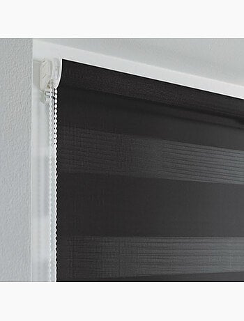 Store enrouleur jour et nuit 60 x 180 cm polyester daynight Noir