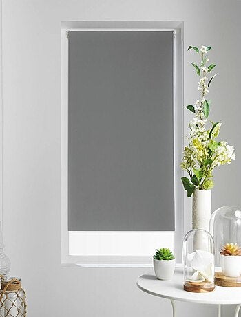 Store enrouleur occultant 90x180 cm gris