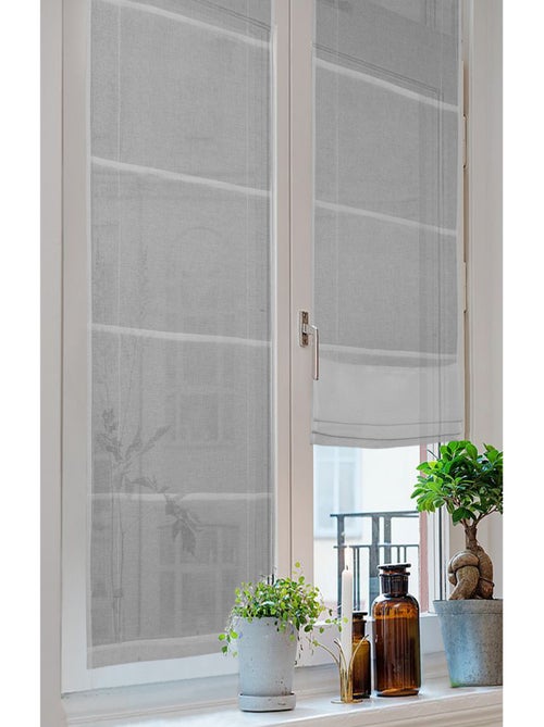 Store tapissier occultant gris 60x180cm - Kiabi