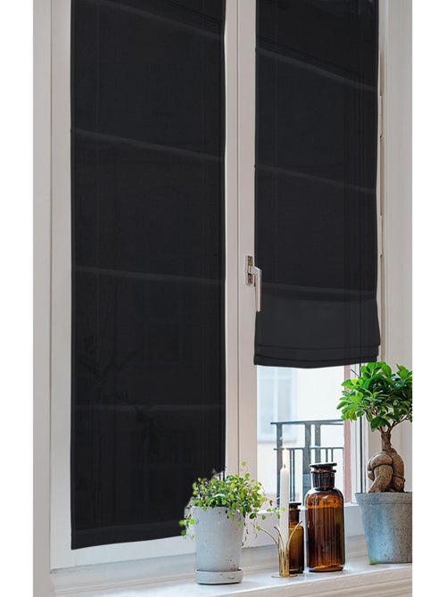 Store tapissier occultant noir 60x180cm - Kiabi