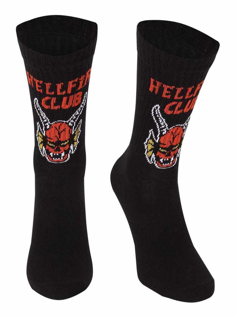 Stranger Things - Chaussettes HELLFIRE CLUB Noir - Kiabi