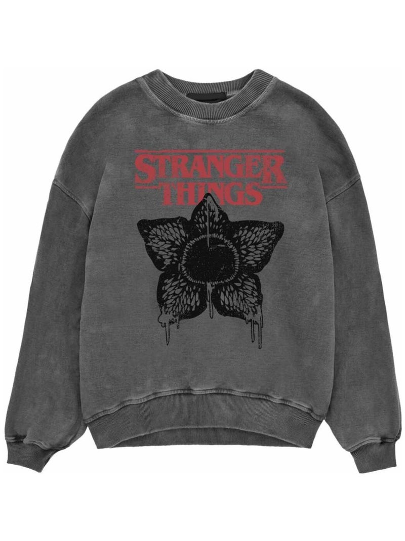 Stranger Things - Sweat HORROR Noir - Kiabi