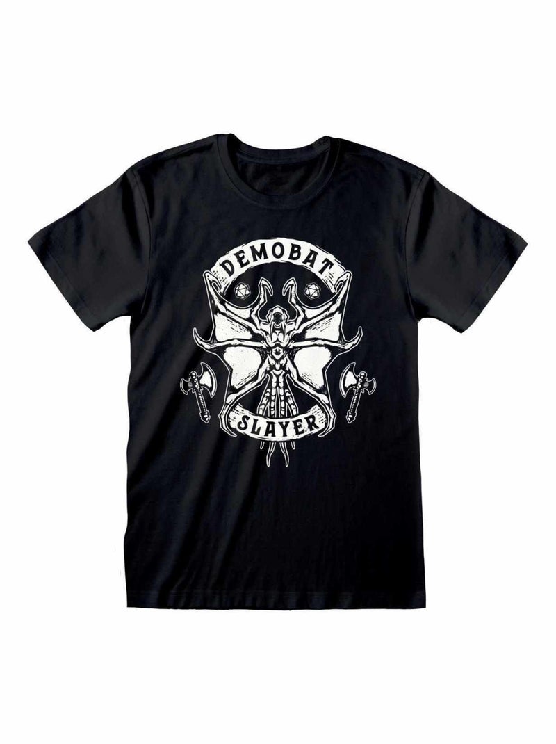 Stranger Things - T-shirt DEMOBAT SLAYER Noir Blanc - Kiabi