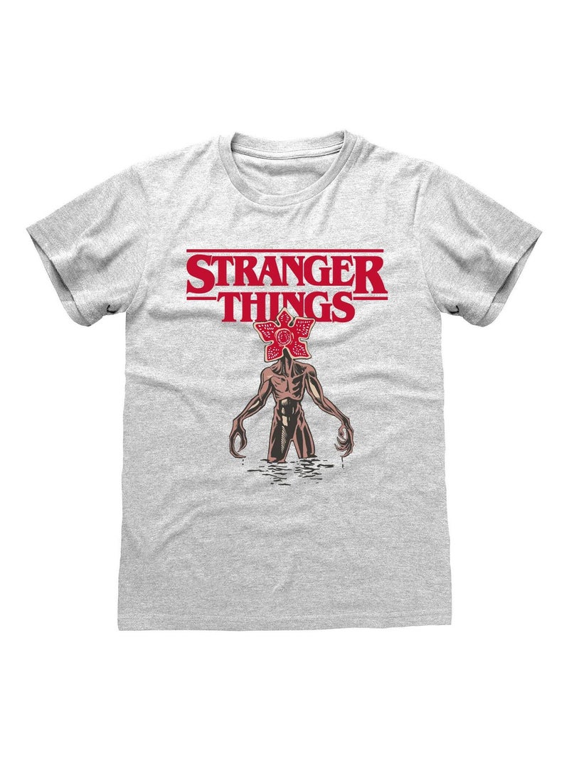 Stranger Things - T-shirt Gris chiné - Kiabi