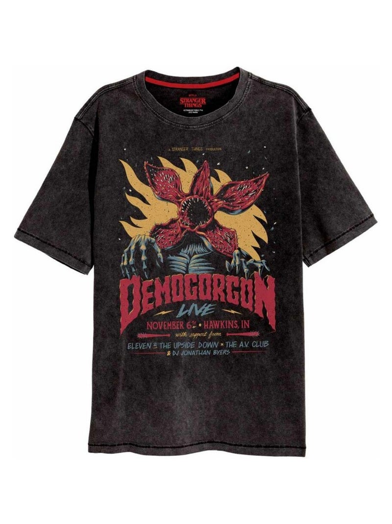 Stranger Things - T-shirt Noir - Kiabi