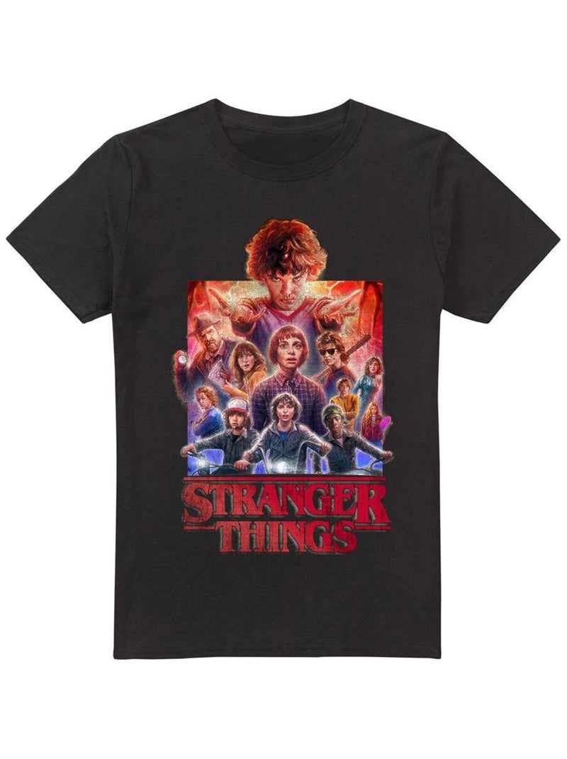 Stranger Things - T-shirt Noir - Kiabi