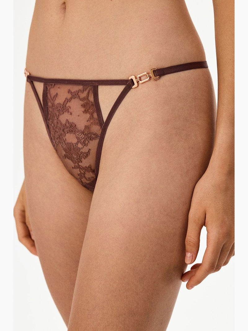 String à bretelles femme penti Rouge bordeaux - Kiabi