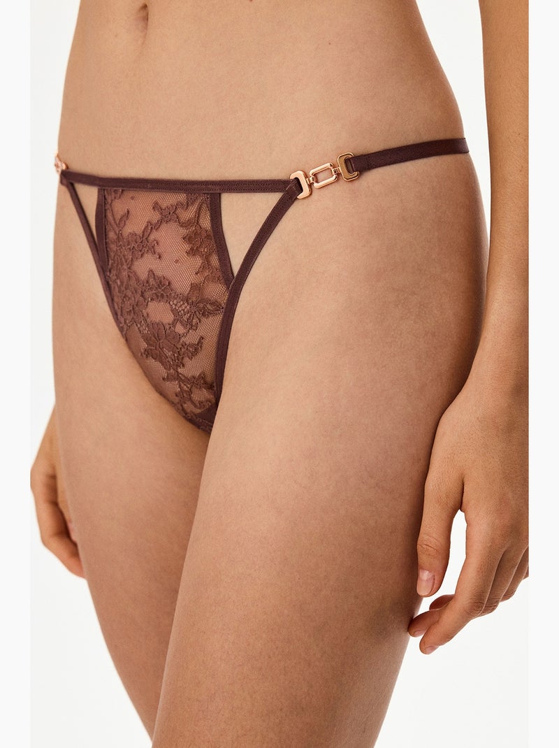 String à bretelles femme penti Rouge bordeaux - Kiabi