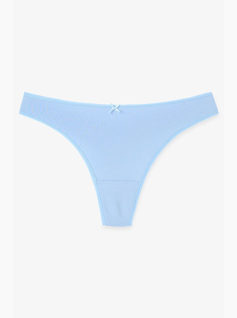 String à motif feuilles jungle deep penti Bleu ciel - Kiabi