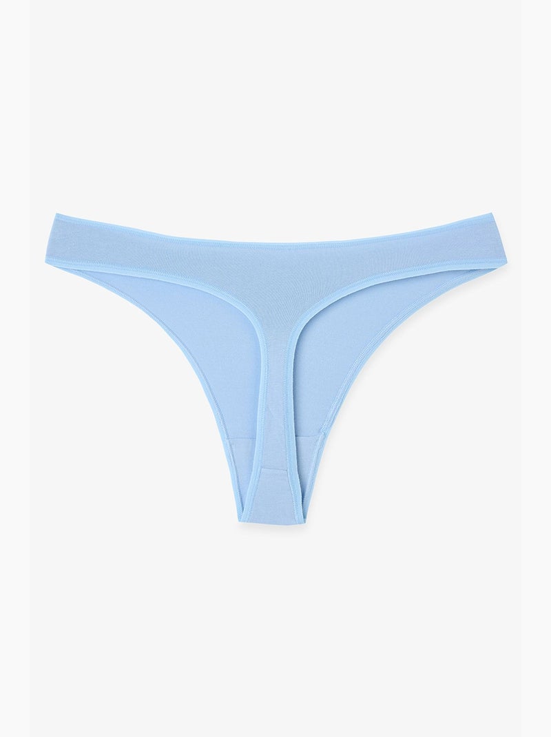 String à motif feuilles jungle deep penti Bleu ciel - Kiabi