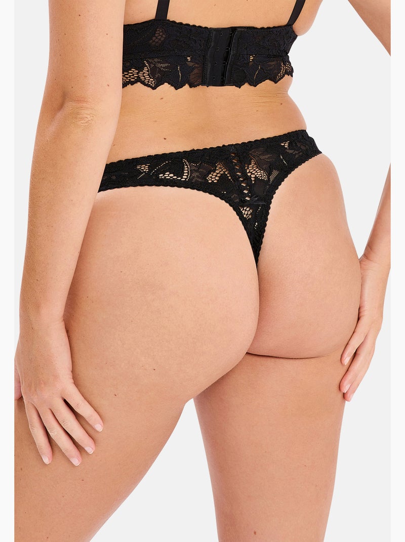 String Arum Sans Complexe Noir - Kiabi