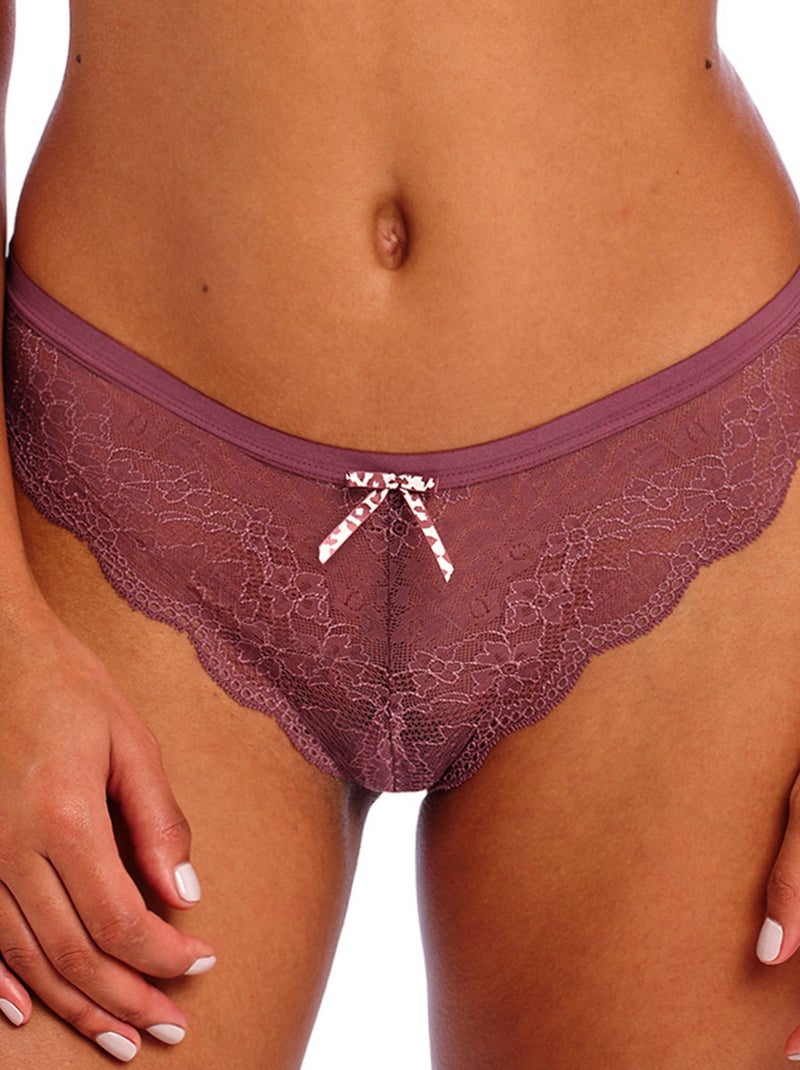 String brésilien en dentelle Fancies Marron - Kiabi