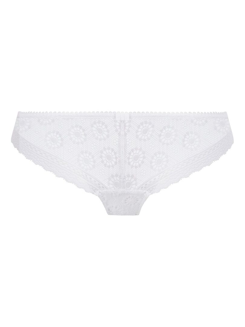 String Blanc String brésilien en dentelle Love note - Blanc - Kiabi - nu€