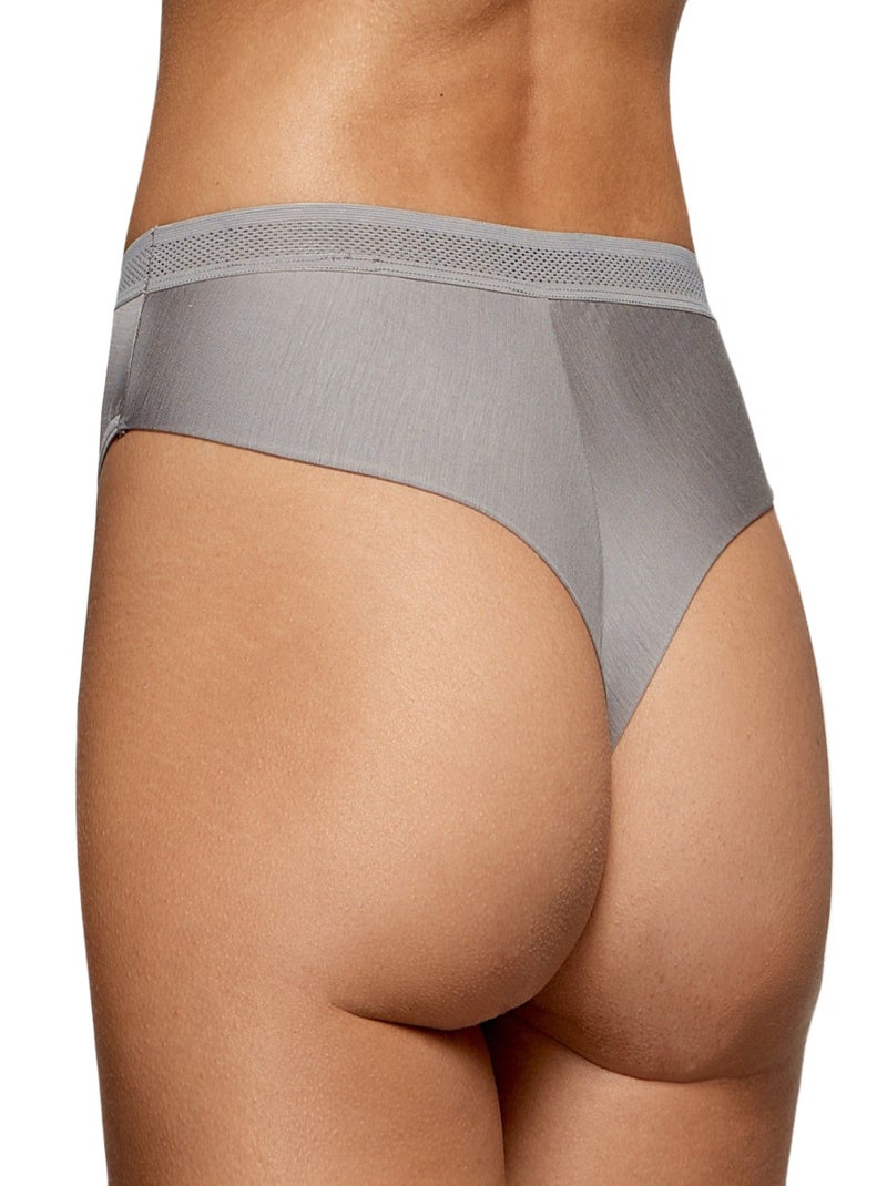 String brésilien en lyocell Soft premium Travel Gris - Kiabi