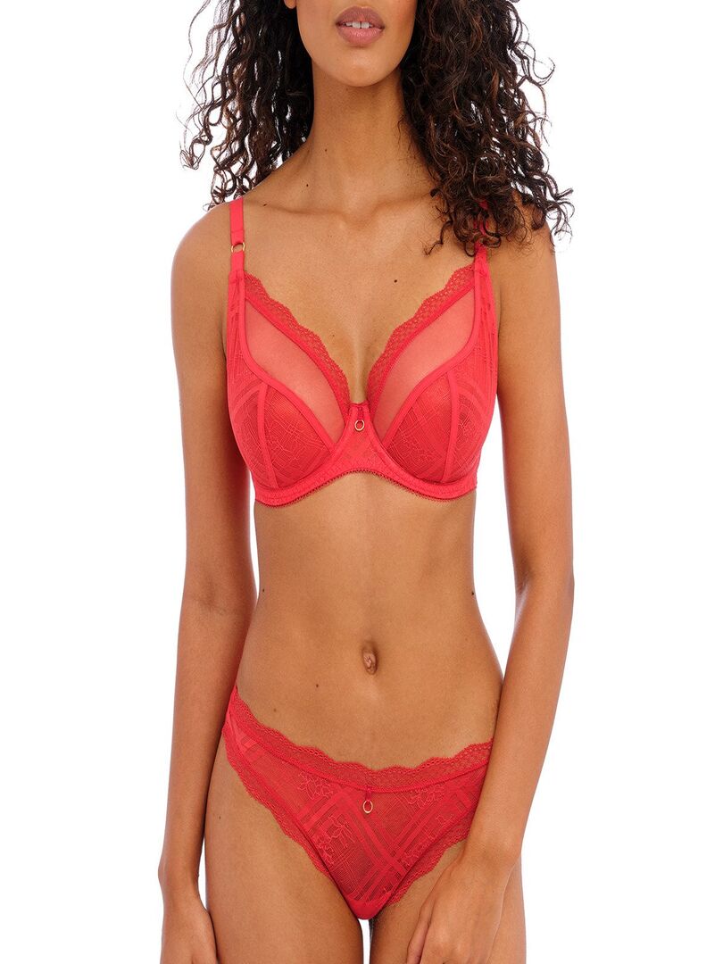 String brésilien Freya Fatale Rouge - Kiabi