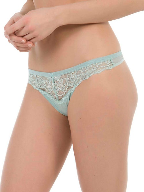 String Clarisse vert - Kiabi