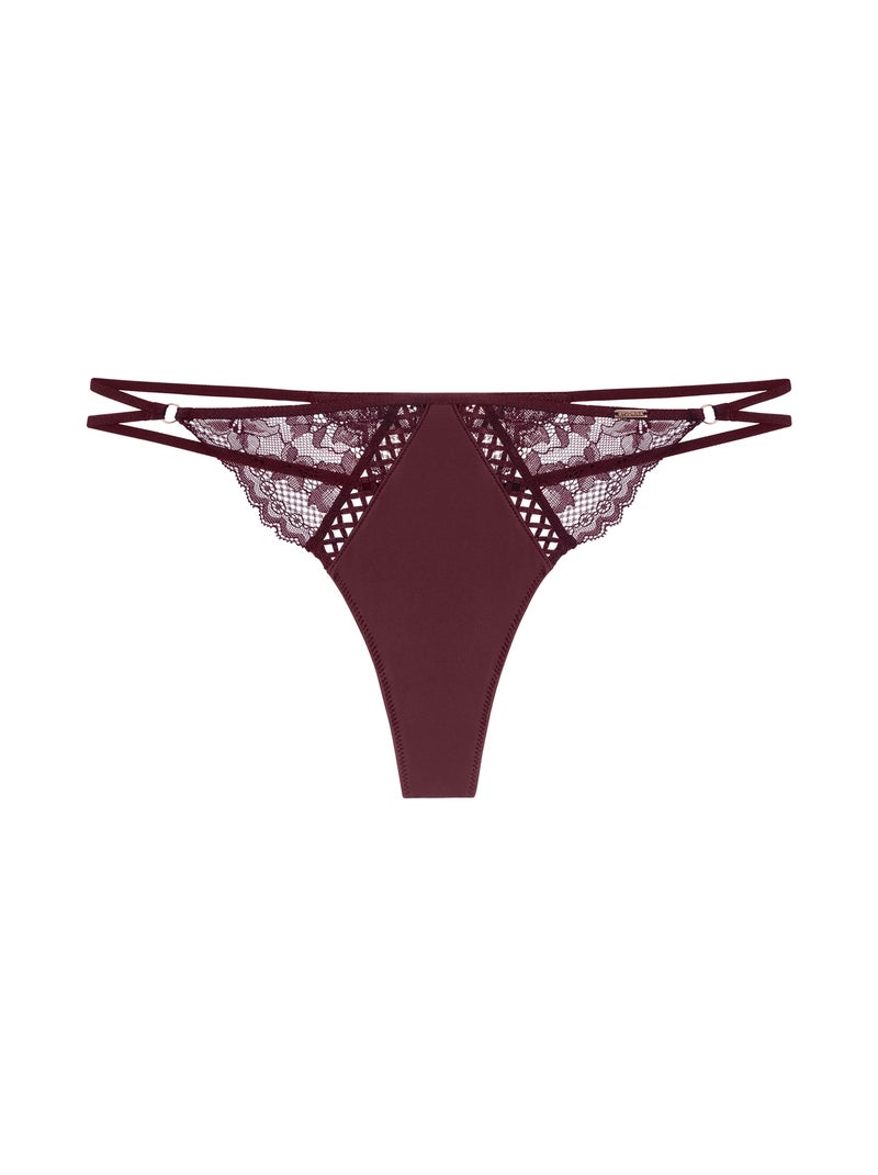 String de satin lyra Dorina Noir - Kiabi