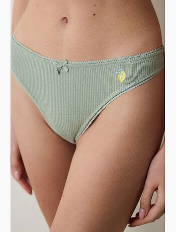 String en coton pointelle penti