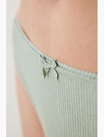 String en coton pointelle penti