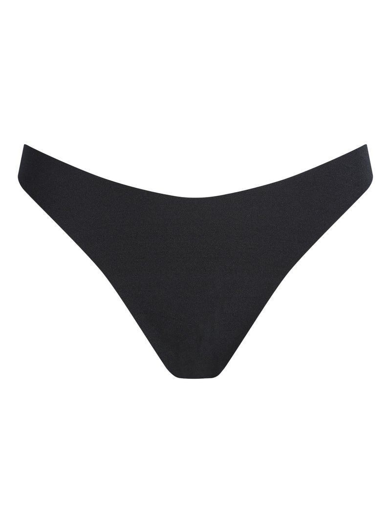 String en microfibre sans couture No Show Invisible Noir - Kiabi