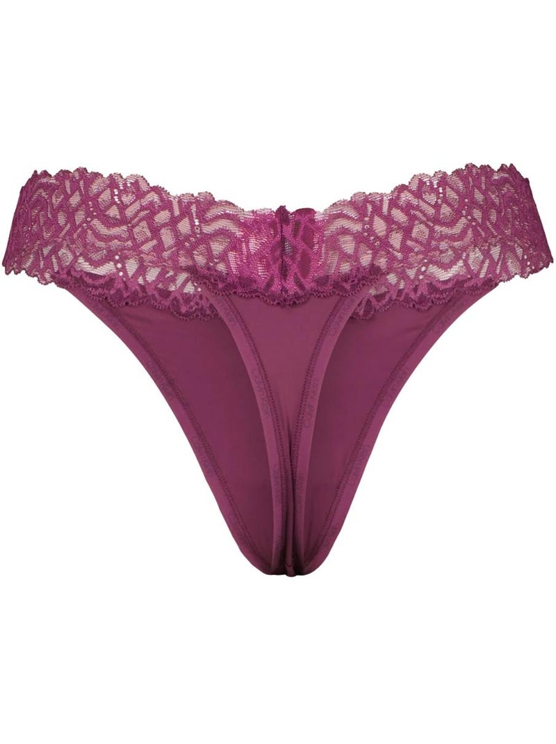 String Femme Calvin Klein Jeans Thong Violet - Kiabi