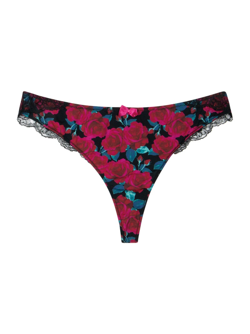 String femme Love Mood Cute Passio Noir / Vert / Rouge - Kiabi