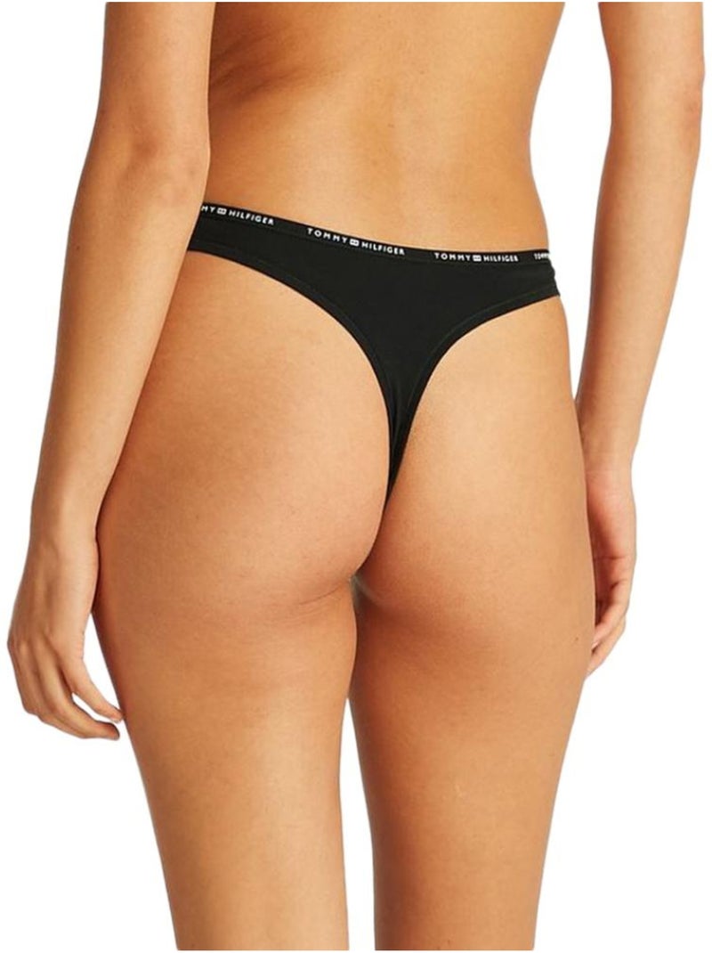 String Femme Tommy Hilfiger Thong Noir - Kiabi