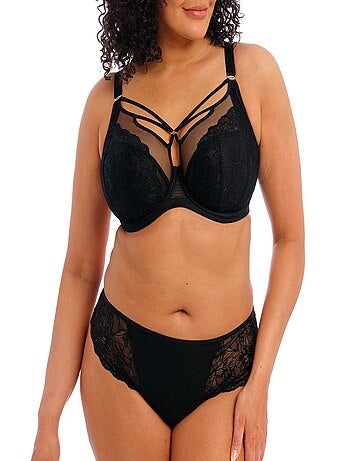 Strings Femme Ohyeahlady - Lot De 2 Tanga Dentelle Grande Taille - Noir/Blanc - 88% Nylon 12% Élasthanne