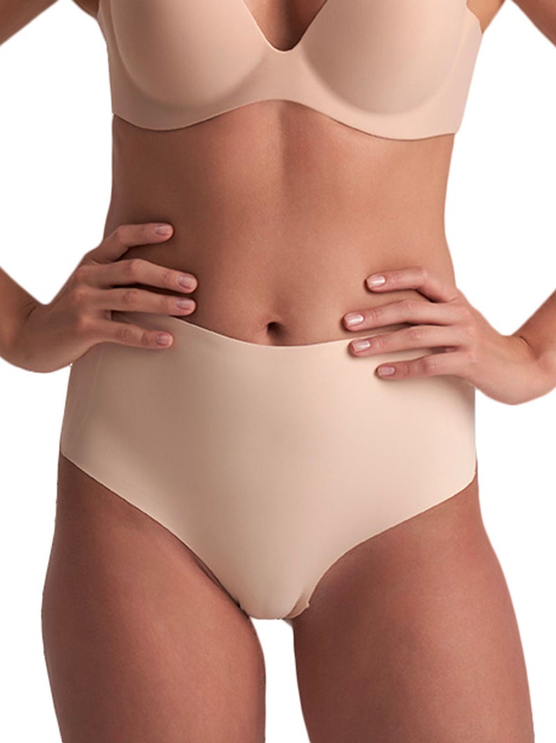 String hauteur moyenne à dos bas Shapewear Beige - Kiabi