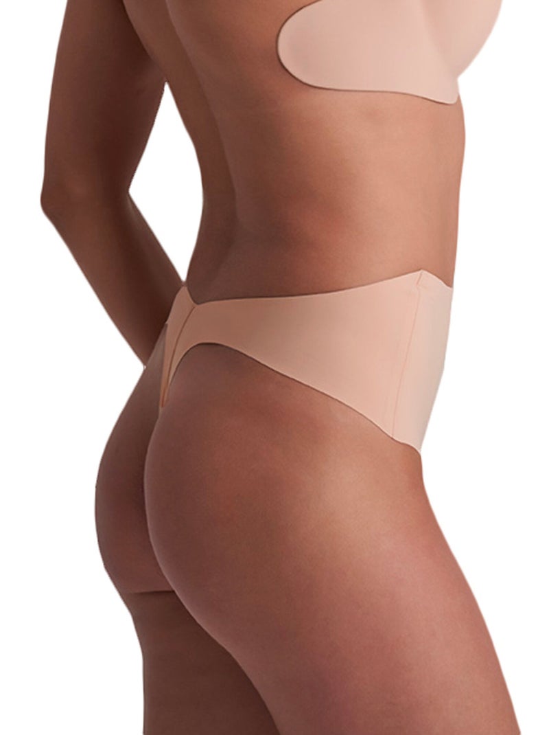 String hauteur moyenne à dos bas Shapewear Beige - Kiabi
