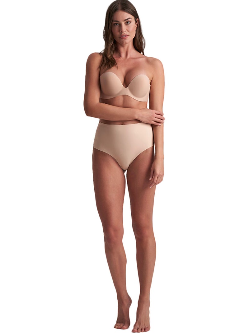 String hauteur moyenne à dos bas Shapewear Beige - Kiabi