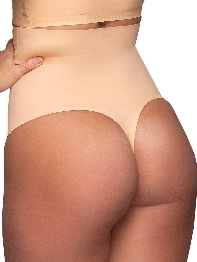 String invisible gainage léger taille haute Beige - Kiabi