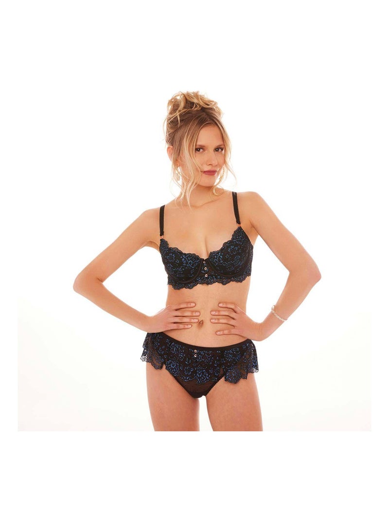 String jupette COQUETTERIE - Brigitte Bardot Lingerie Noir - Kiabi