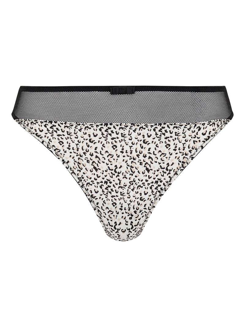 String Kiara Sans Complexe Noir Blanc - Kiabi