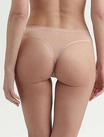 String microfibre stretch et dentelle Daily Micro