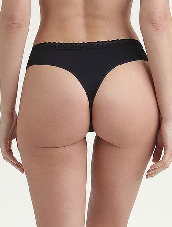 String microfibre stretch et dentelle Daily Micro