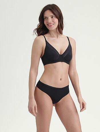 String microfibre stretch et dentelle Daily Micro