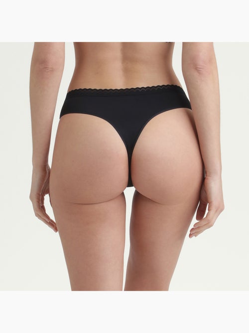 String microfibre stretch et dentelle Daily Micro - Kiabi
