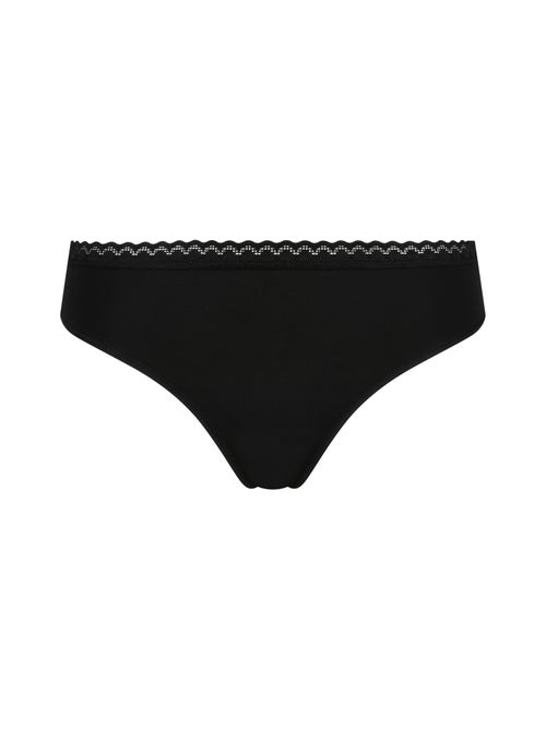 String microfibre stretch et dentelle Daily Micro - Kiabi