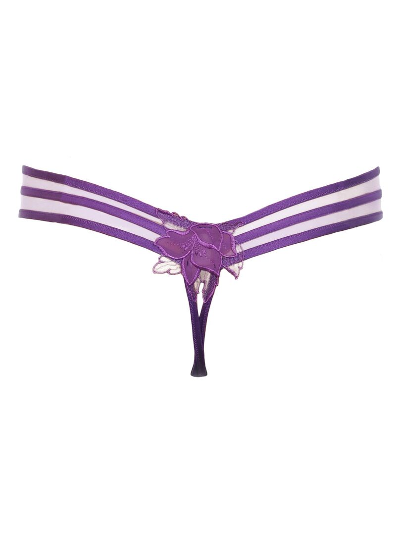 String ouvert Divine - Violet - Kiabi - 19.80€